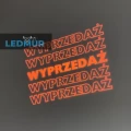 projekcja szkiełka gobo wyprzedaż na szarej ścianie, reklama świetlna wyprzedaż promocja