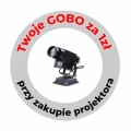 personalizowane szkiełko gobo za złotówkę przy zakupie projektora led.webp