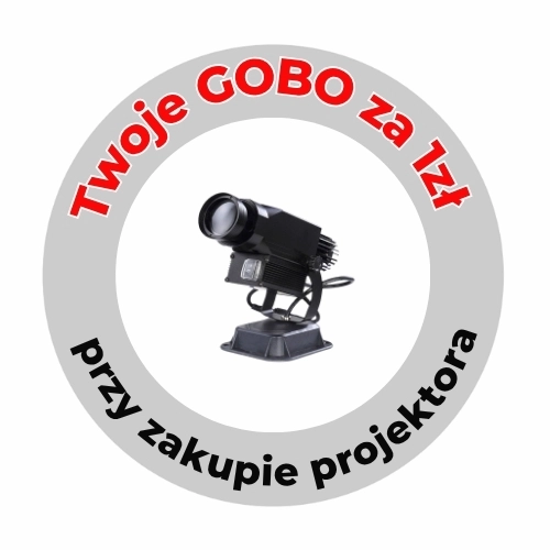 personalizowane szkiełko gobo za złotówkę przy zakupie projektora led.webp