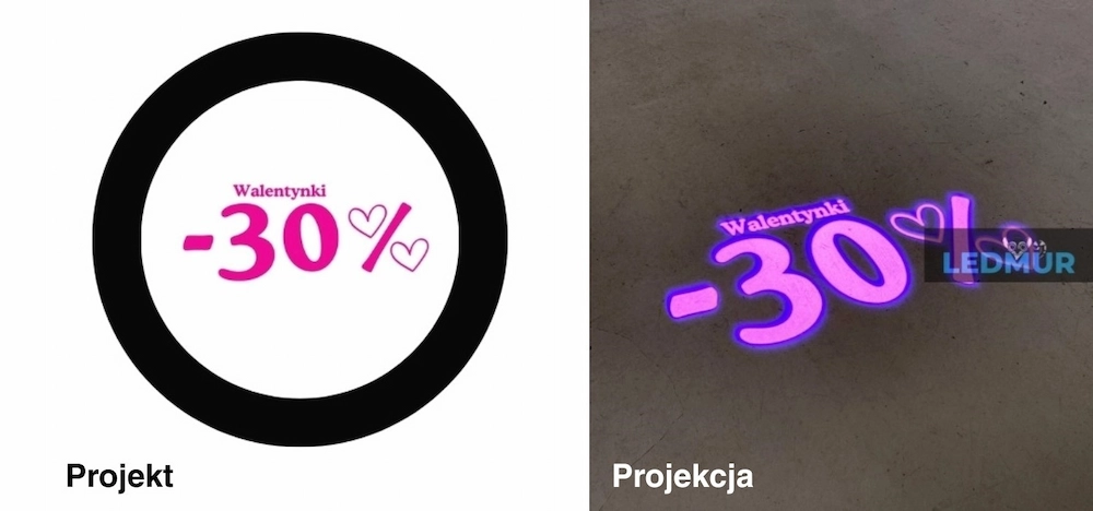 projekcja projektu szkiełka walentynki -30%