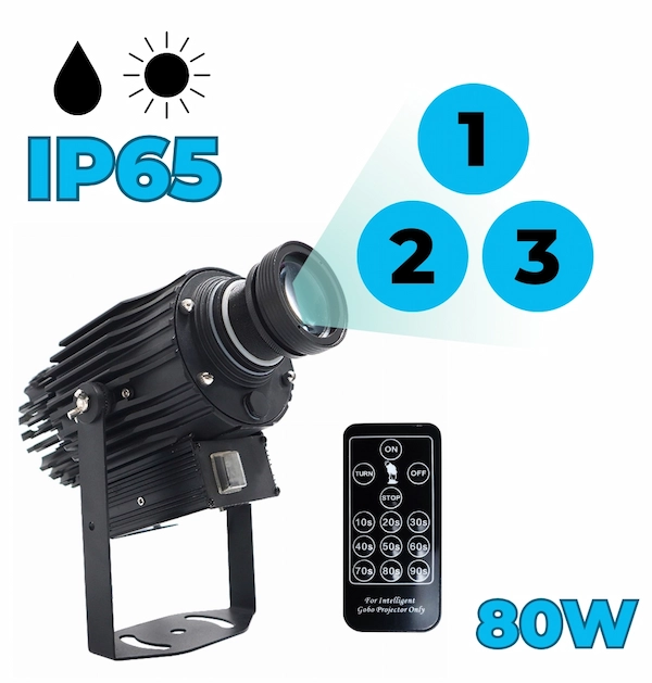 projektor led wiele szkiełek 80w ip65 