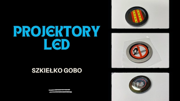 szkiełko gobo- znaki ostrzegawcze
